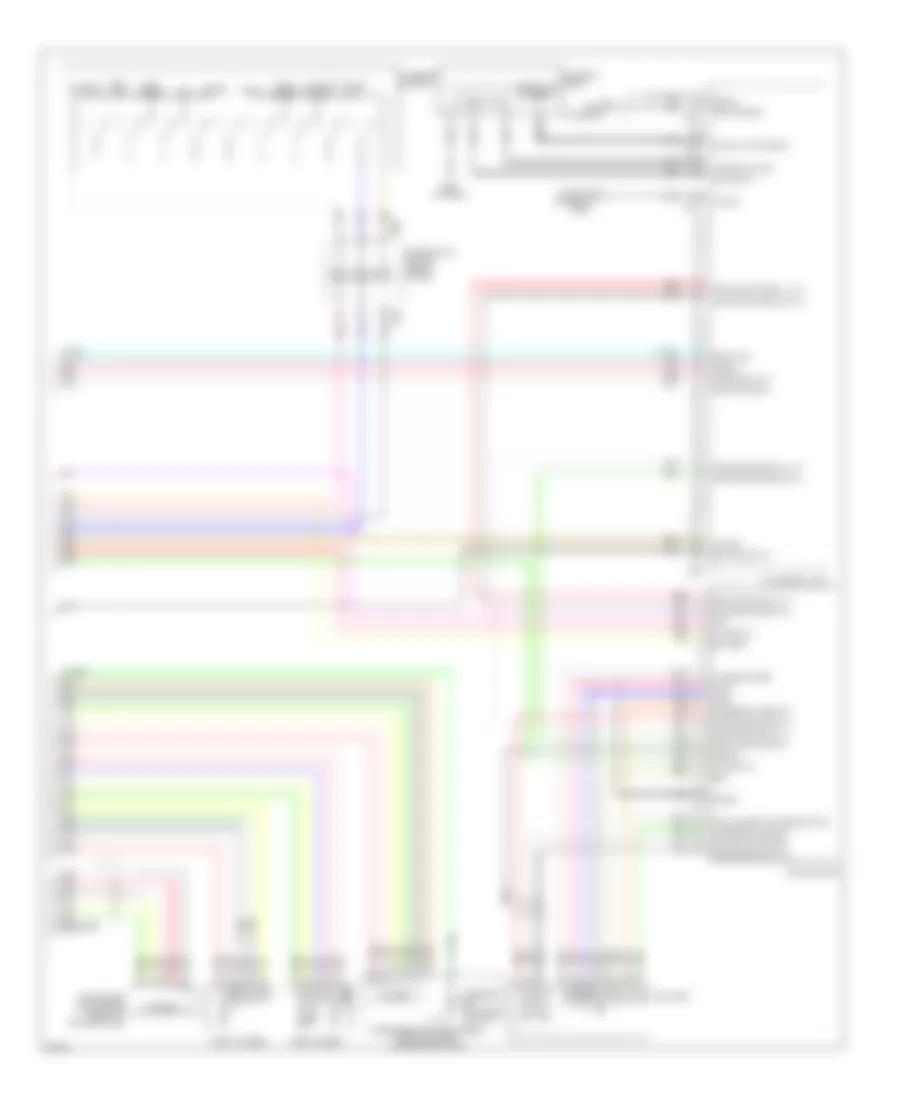 Navigation Wiring Diagram, Bose with Around View Monitor (5 of 5) for Infiniti EX35 2009