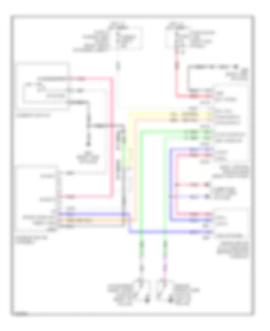 Power TopSunroof Wiring Diagram for Infiniti EX35 2009