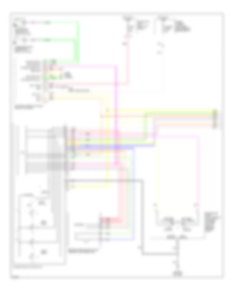 Power Windows Wiring Diagram 1 of 2 for Infiniti EX35 2009