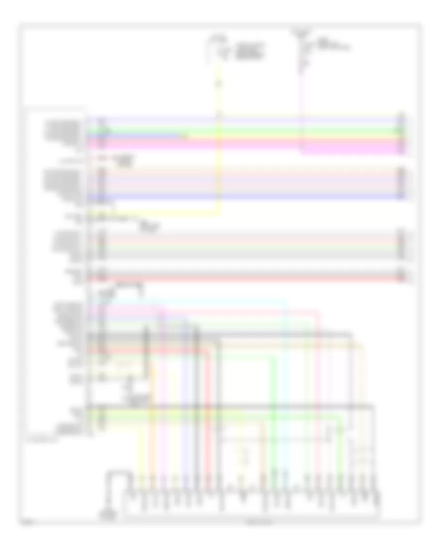 Radio Wiring Diagram Base 1 of 3 for Infiniti EX35 2009