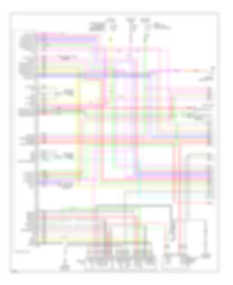Radio Wiring Diagram, Bose with Around View Monitor (1 of 5) for Infiniti EX35 2009