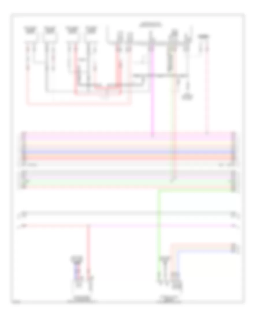 Radio Wiring Diagram, Bose with Around View Monitor (3 of 5) for Infiniti EX35 2009
