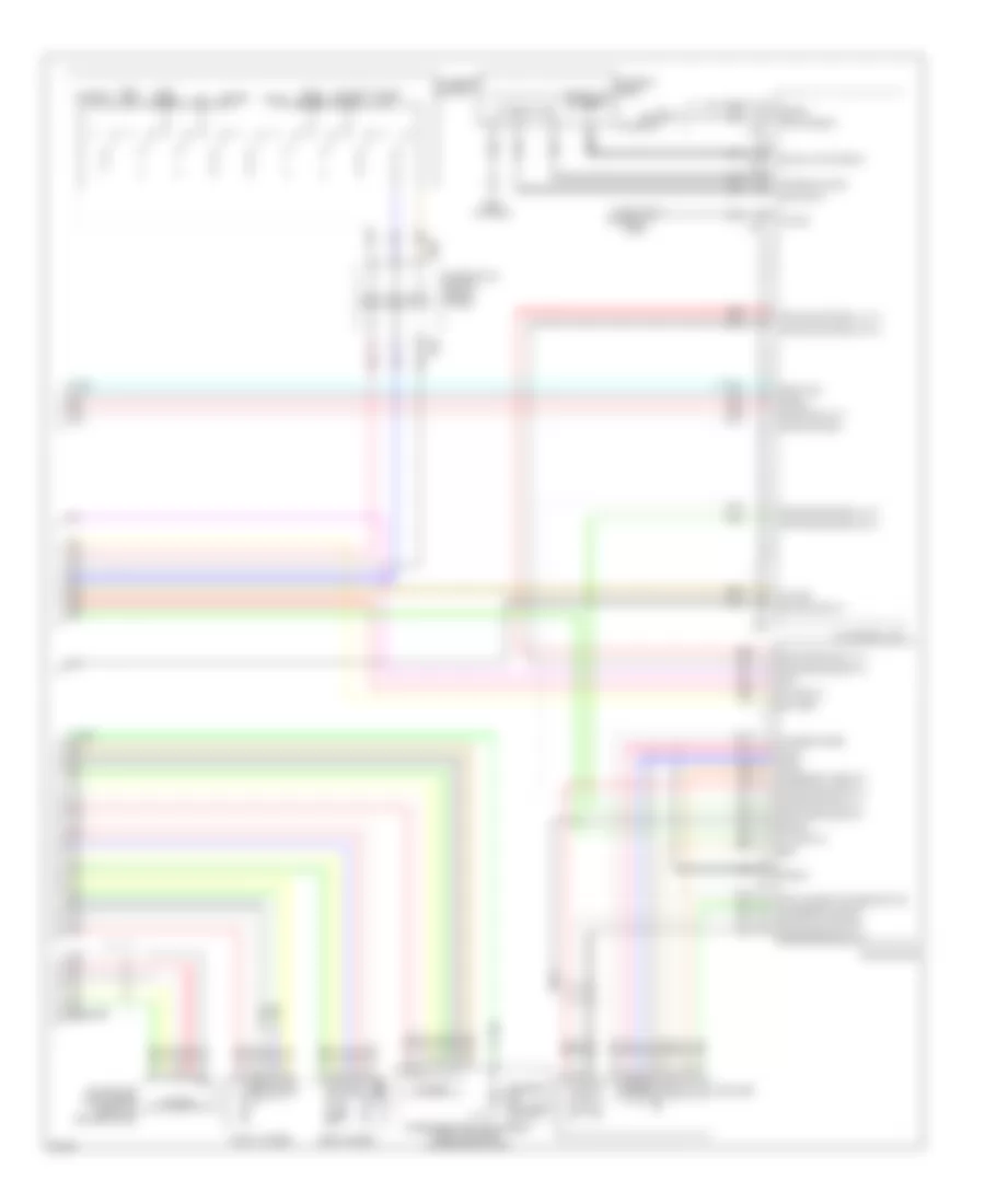 Radio Wiring Diagram, Bose with Around View Monitor (5 of 5) for Infiniti EX35 2009