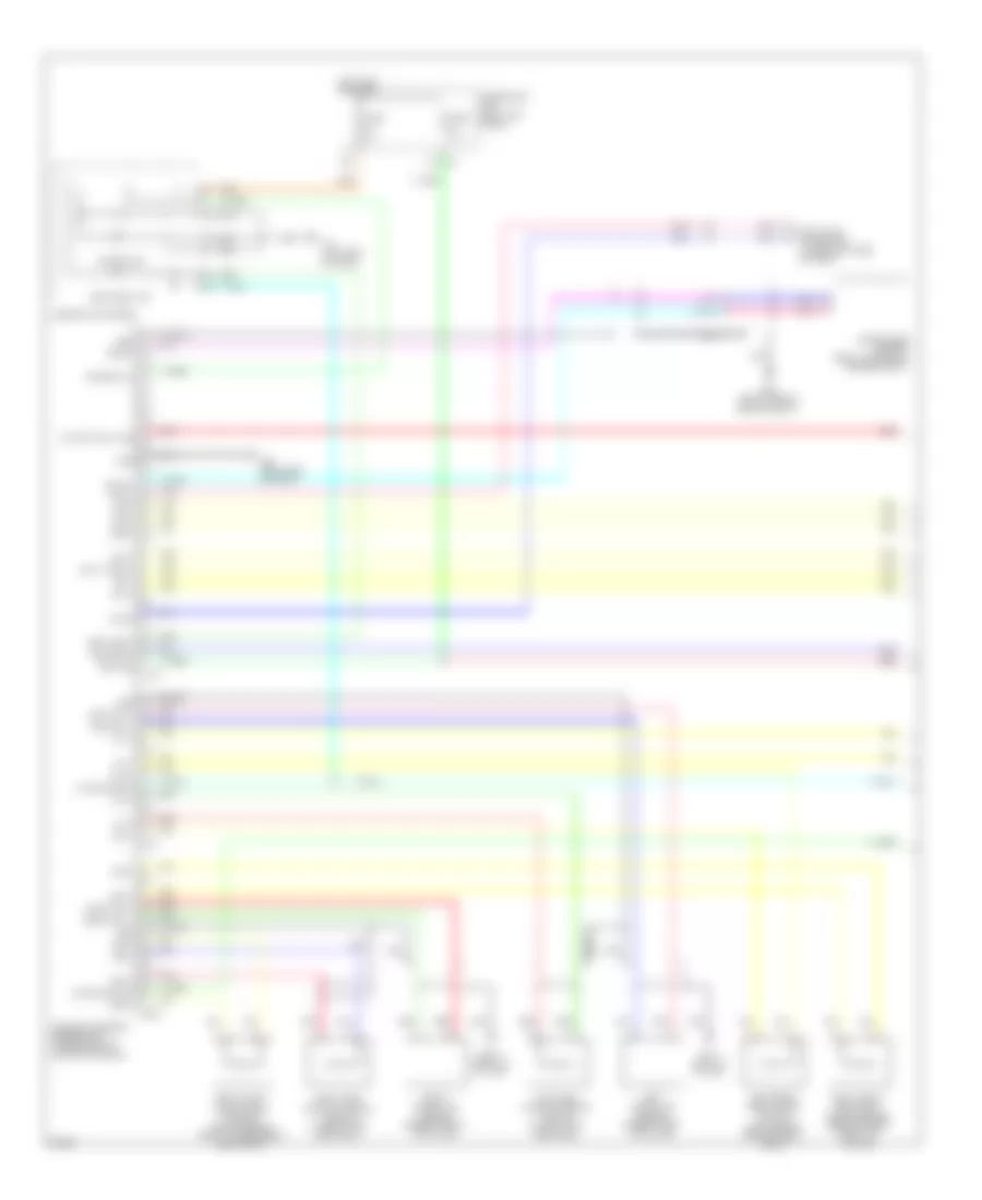 Supplemental Restraints Wiring Diagram 1 of 2 for Infiniti EX35 2009