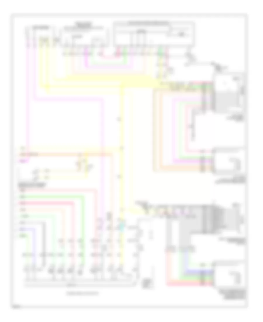 Power Windows Wiring Diagram (2 of 2) for Infiniti M37 x Sport 2013