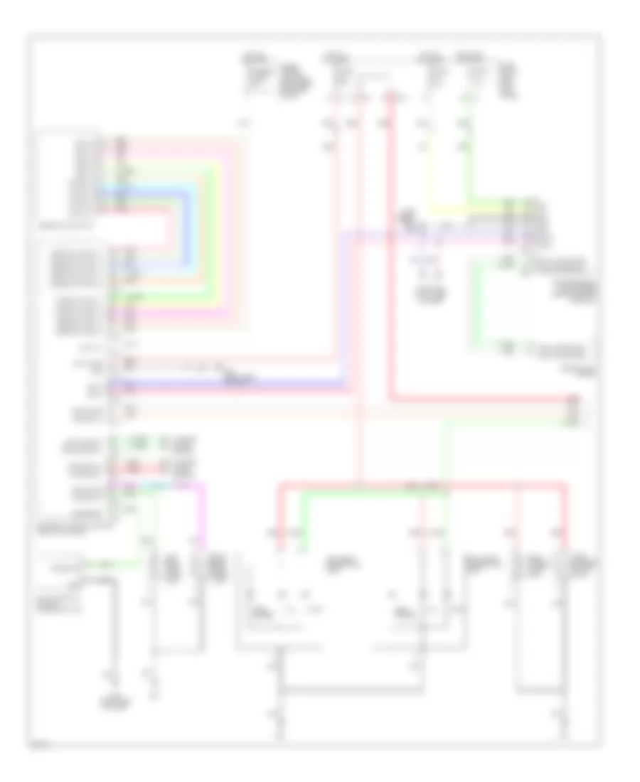 Exterior Lamps Wiring Diagram 1 of 2 for Infiniti EX35 Journey 2009