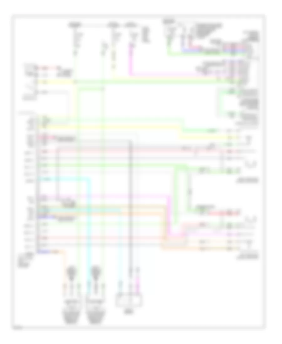Adaptive Front Lighting Wiring Diagram for Infiniti EX35 Journey 2009