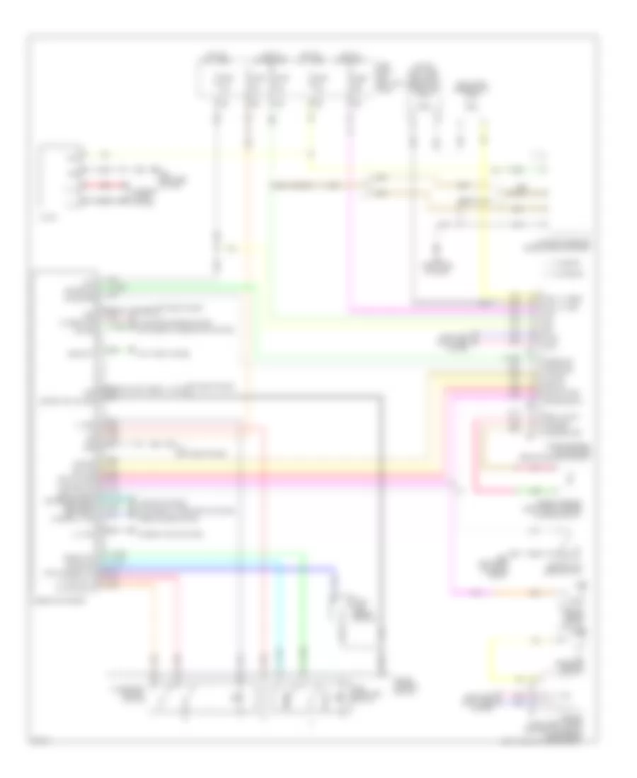 Instrument Cluster Wiring Diagram for Infiniti EX35 Journey 2009