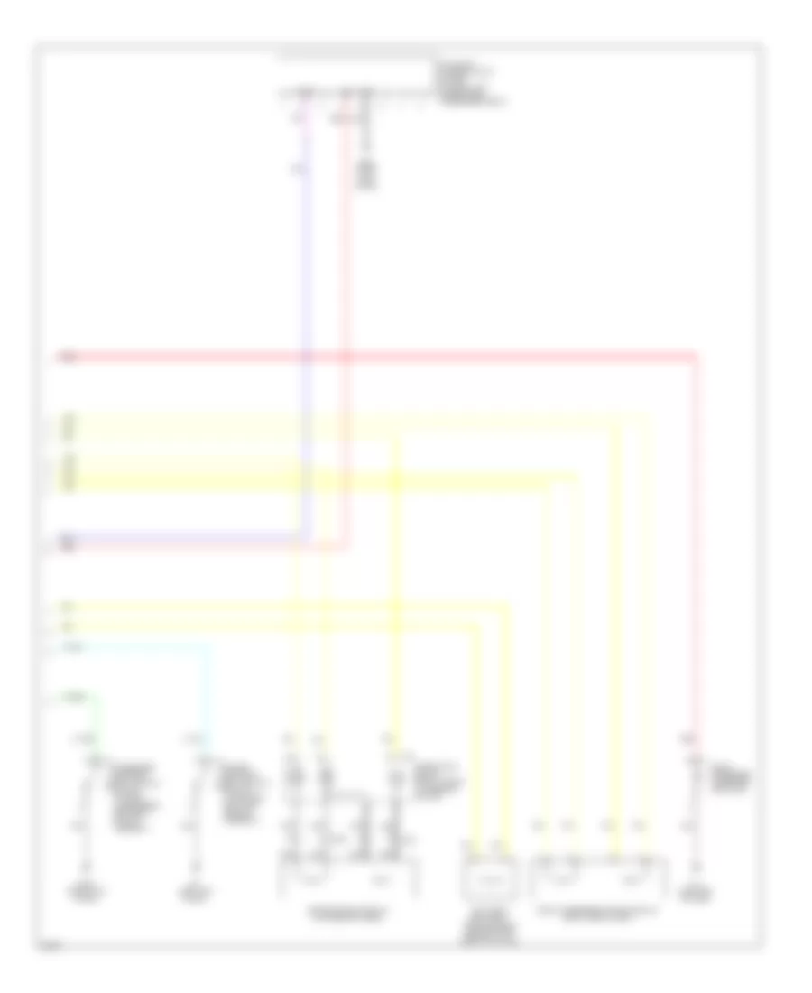 Supplemental Restraints Wiring Diagram (2 of 2) for Infiniti EX35 Journey 2009