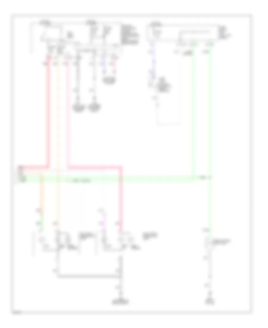 Exterior Lamps Wiring Diagram 2 of 2 for Infiniti FX35 2009