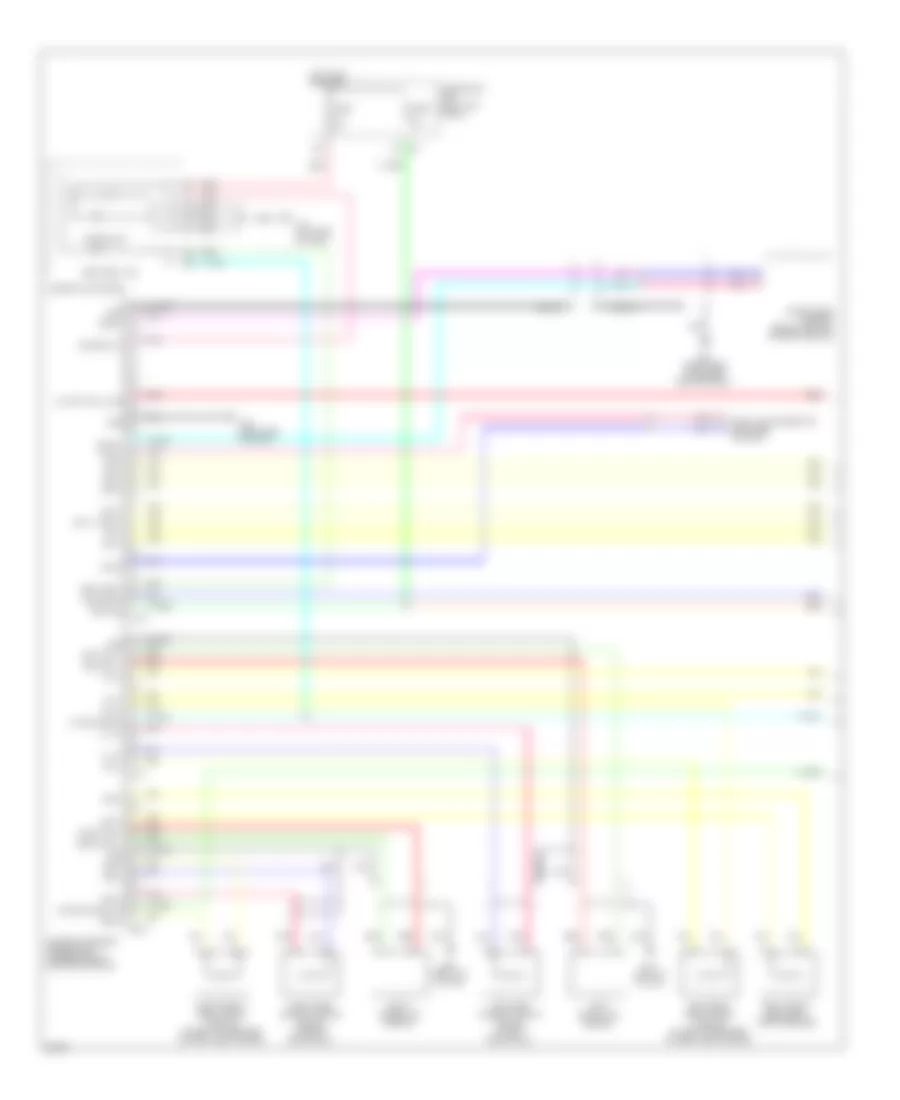 Supplemental Restraints Wiring Diagram 1 of 2 for Infiniti FX35 2009