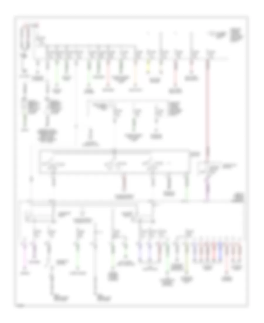 Power Distribution Wiring Diagram 1 of 2 for Infiniti G20 t 1999
