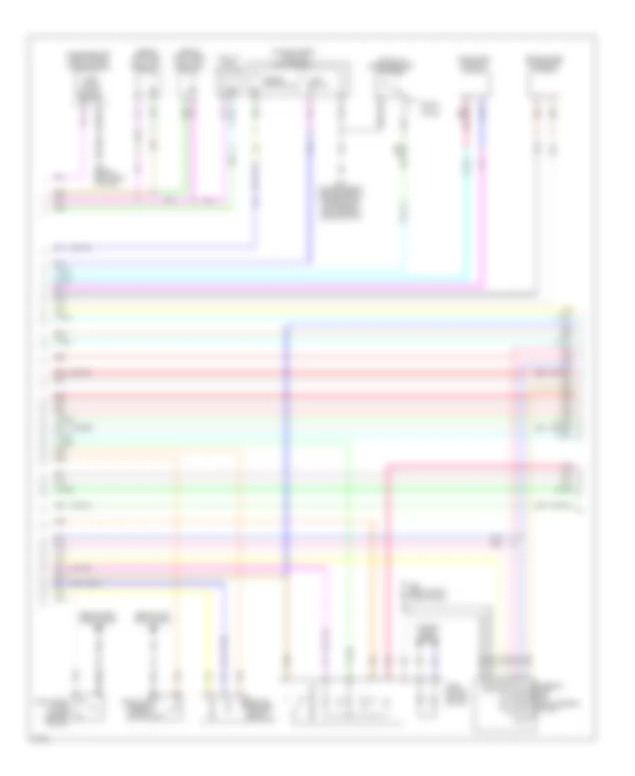 Power Door Locks Wiring Diagram (2 of 4) for Infiniti G37 2009