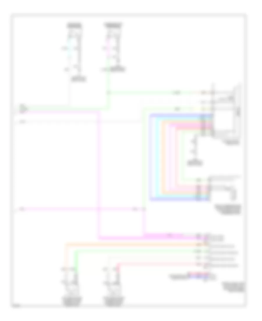 Power Windows Wiring Diagram, Convertible (2 of 2) for Infiniti G37 2009