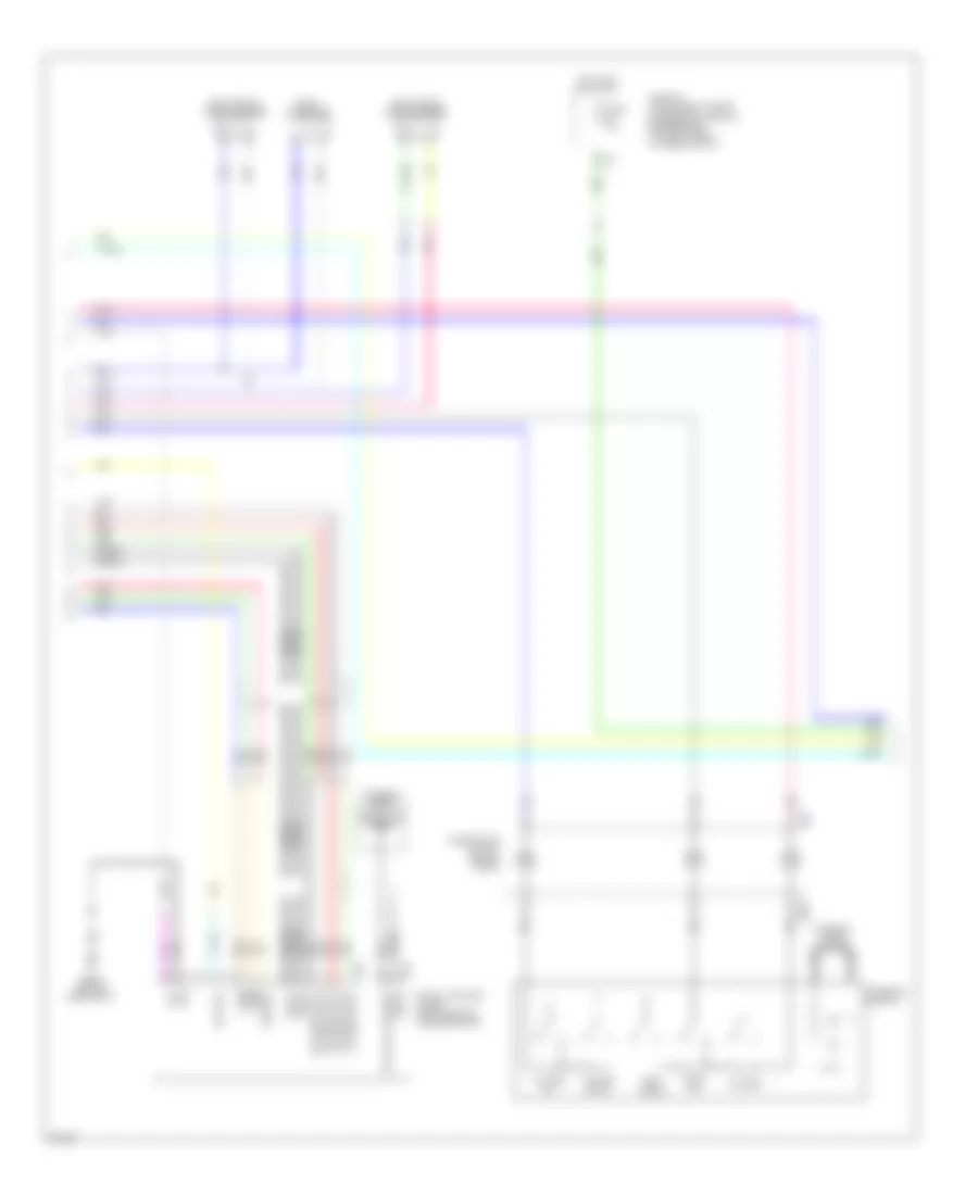 Base Radio Wiring Diagram, Convertible (2 of 3) for Infiniti G37 2009