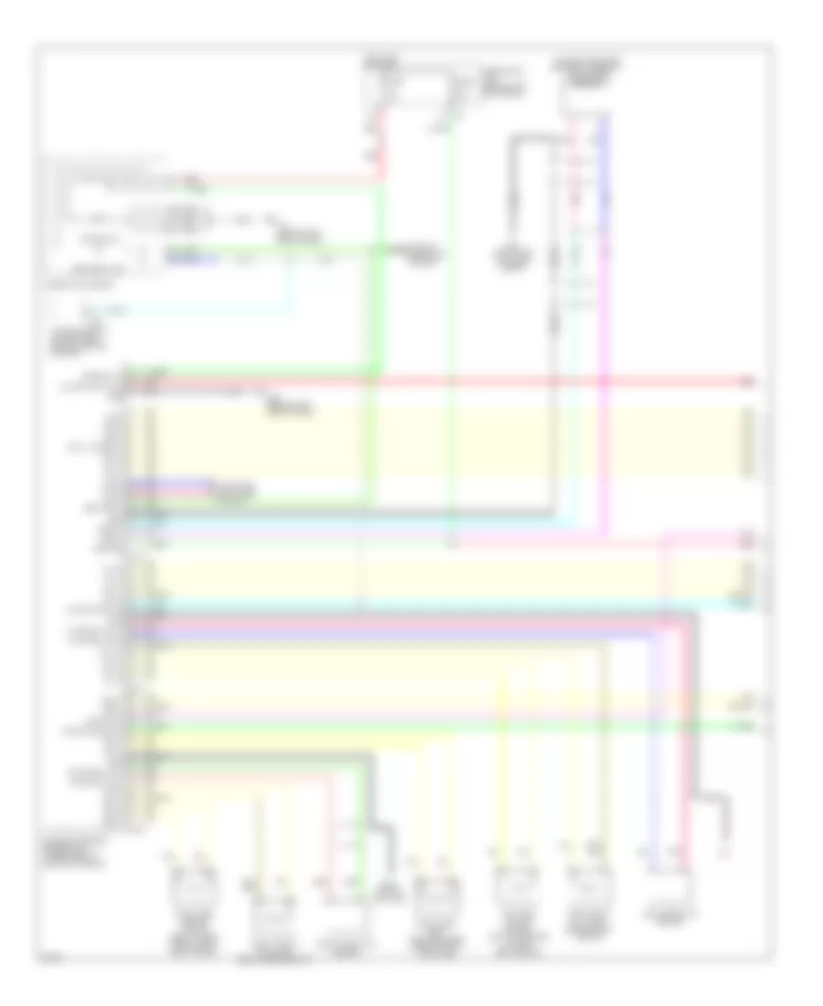 Supplemental Restraints Wiring Diagram Convertible 1 of 2 for Infiniti G37 Journey 2009