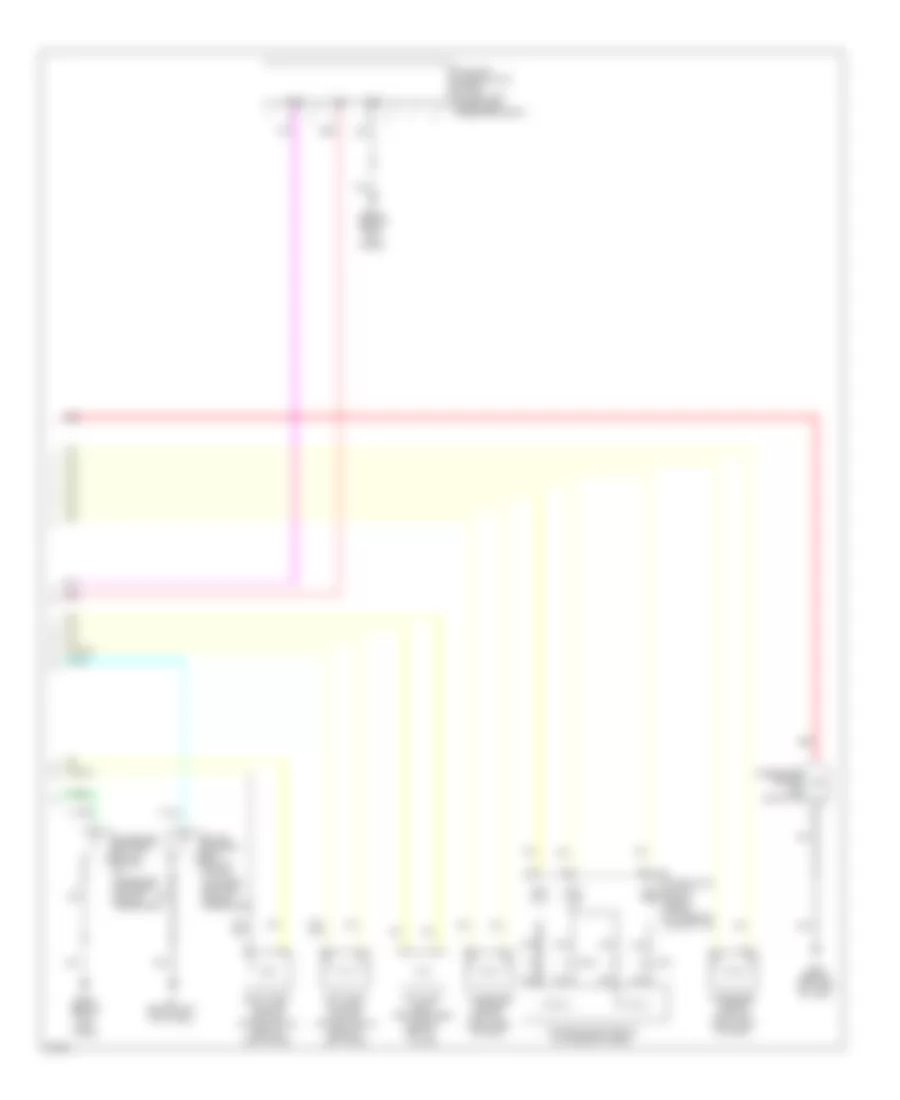Supplemental Restraints Wiring Diagram Convertible 2 of 2 for Infiniti G37 Journey 2009