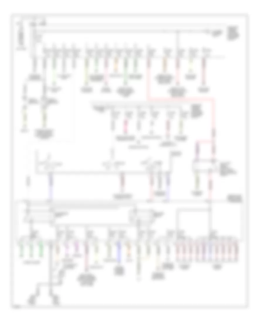 Power Distribution Wiring Diagram 1 of 2 for Infiniti I30 t 1999