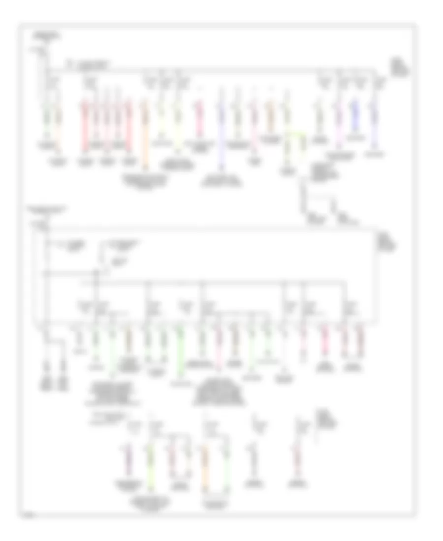 Power Distribution Wiring Diagram (2 of 2) for Infiniti I30 t 1999