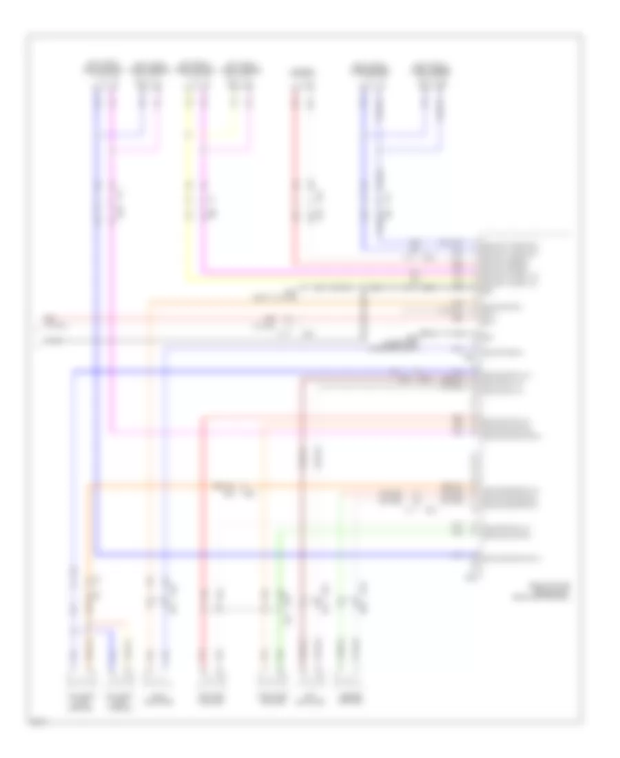 Navigation Wiring Diagram, 15 Speakers (10 of 10) for Infiniti QX56 2013