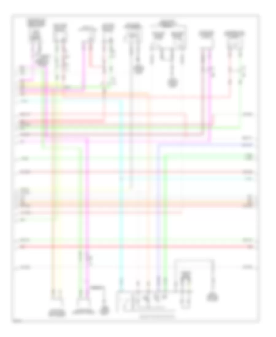 Power Door Locks Wiring Diagram (2 of 4) for Infiniti QX56 2013