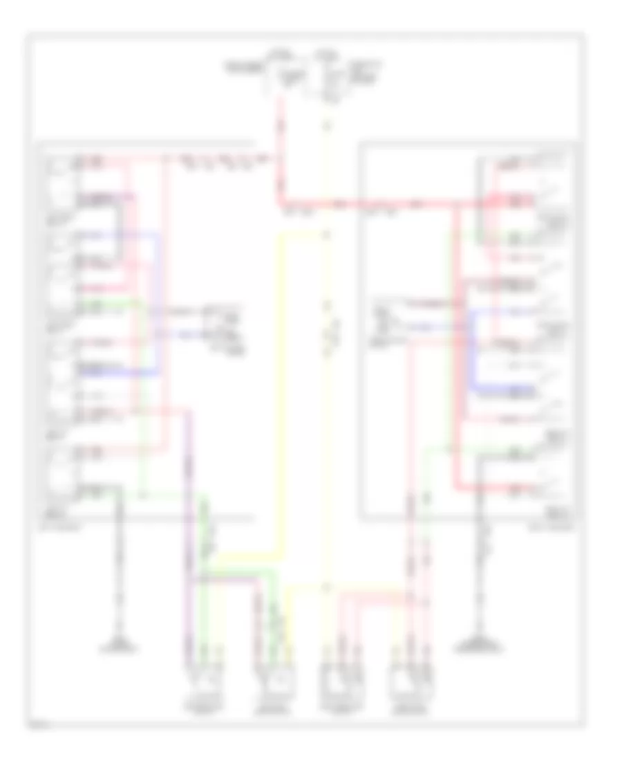 Third Row Folding Seat Wiring Diagram for Infiniti QX56 2013