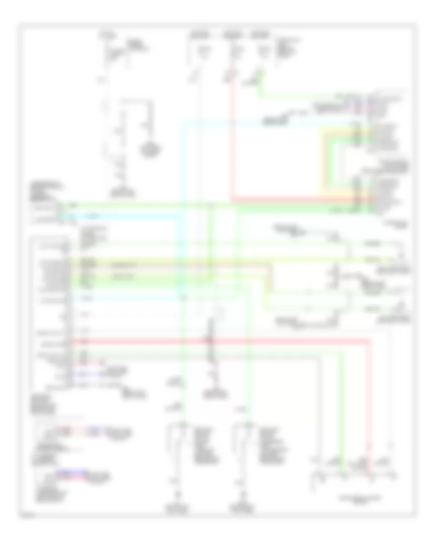 Passive Restraints Wiring Diagram for Infiniti G37 Sport 2009