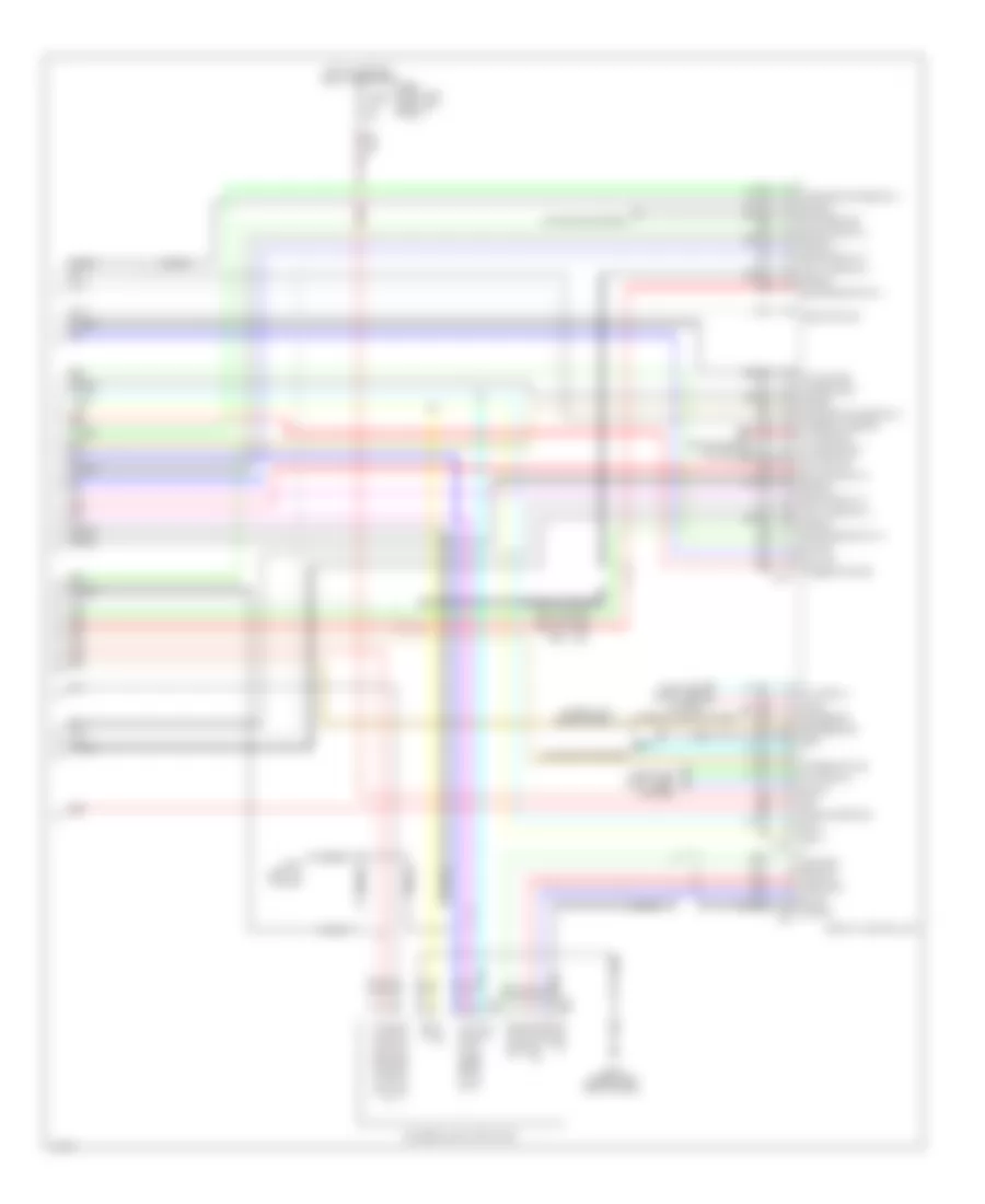 Radio Wiring Diagram, Bose without Navigation (7 of 7) for Infiniti Q50 2014