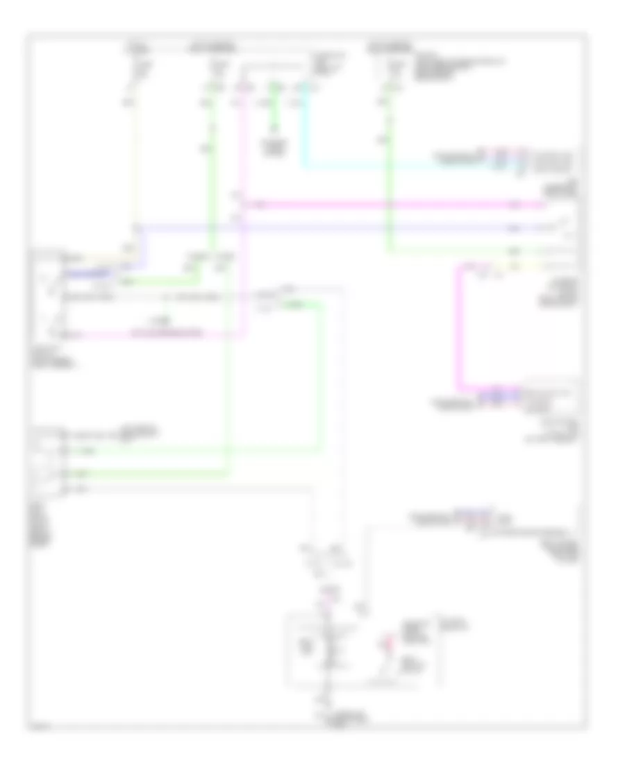 Shift Interlock Wiring Diagram Except Hybrid for Infiniti Q50 2014