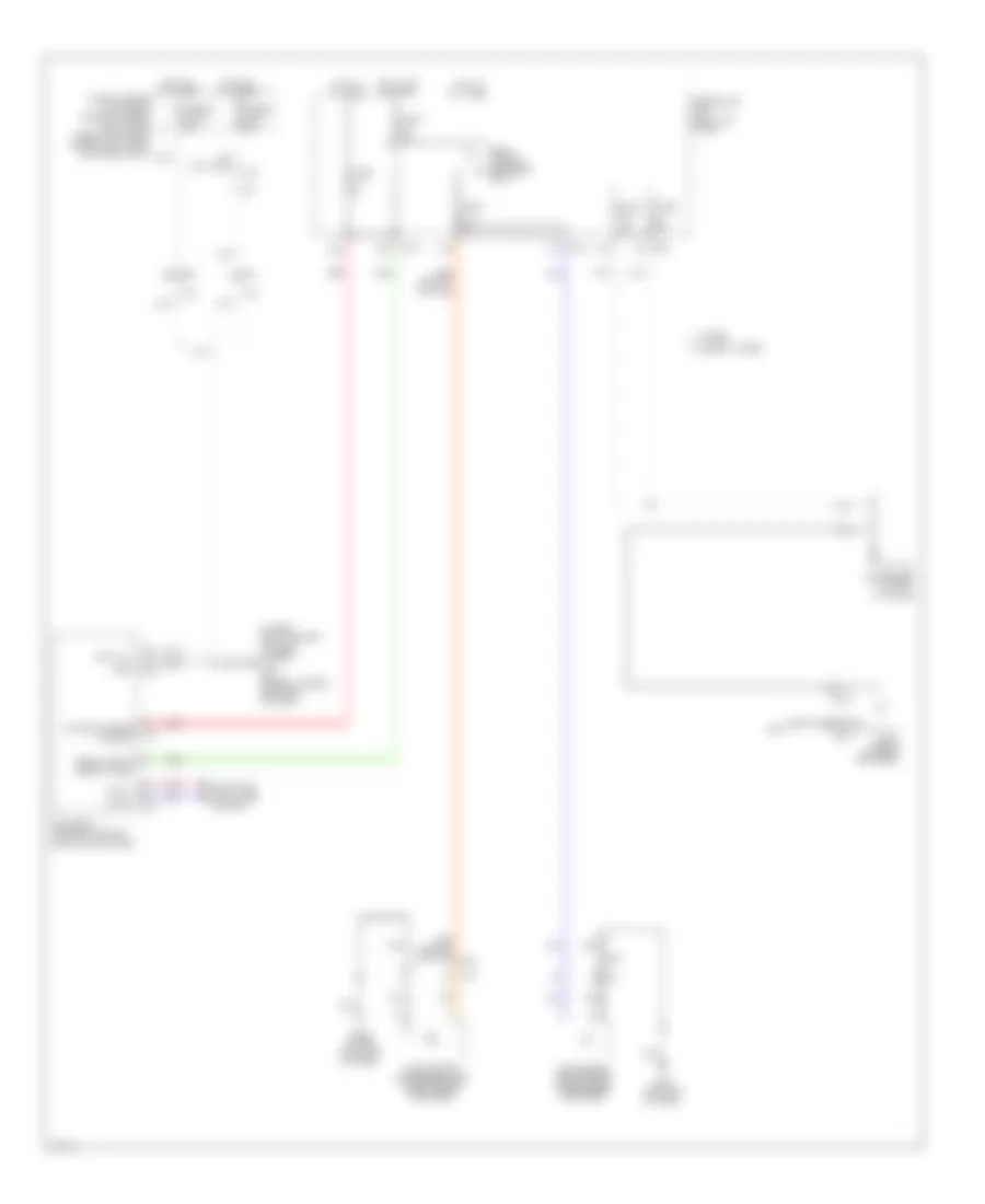 Defoggers Wiring Diagram for Infiniti Q50 2014