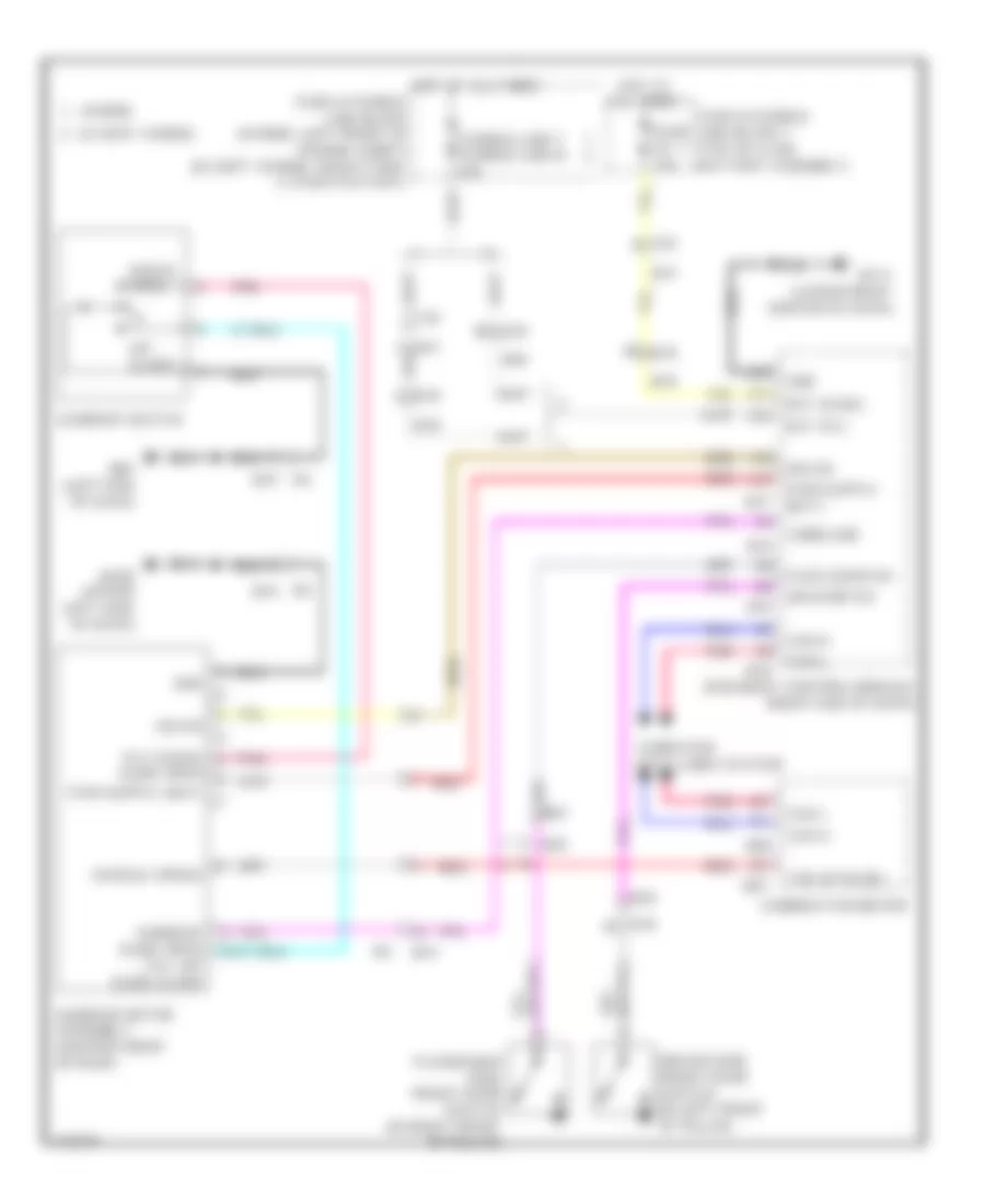 Power TopSunroof Wiring Diagram for Infiniti Q50 2014