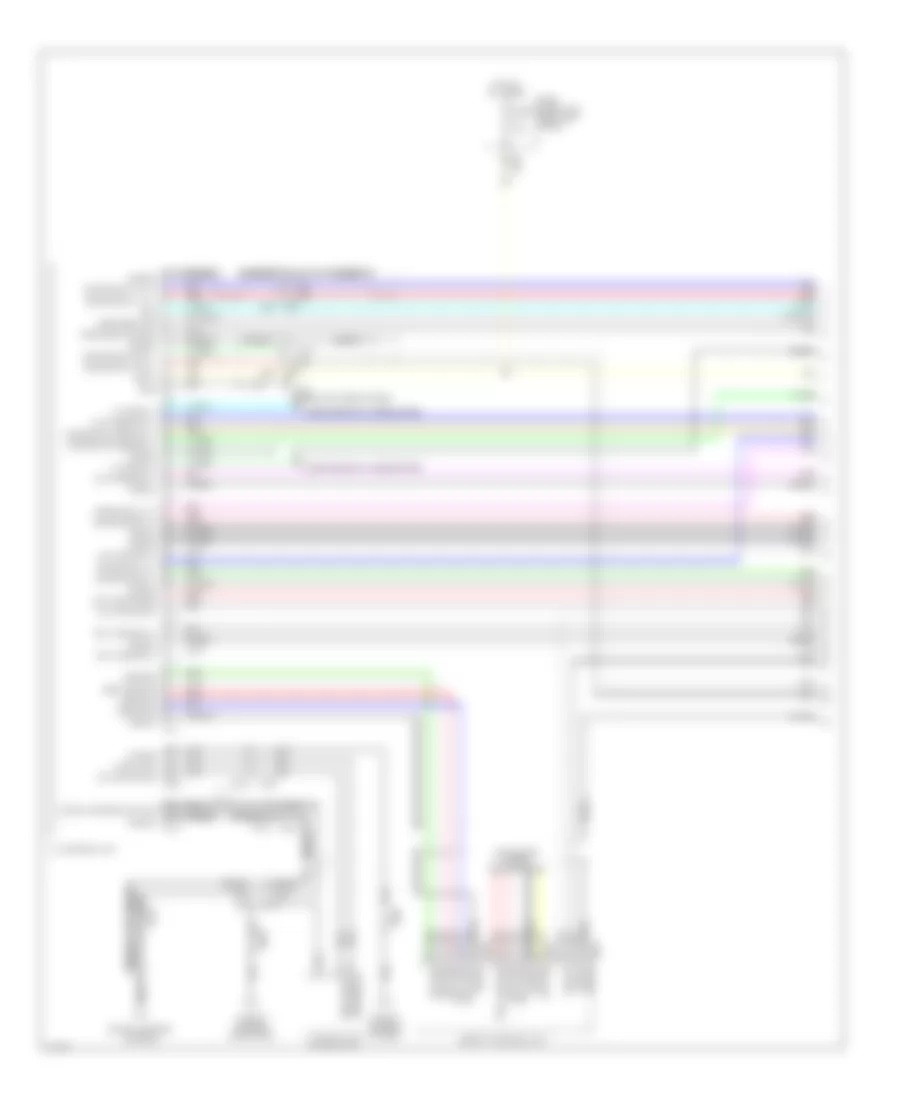 Radio Wiring Diagram, Bose without Navigation (1 of 7) for Infiniti Q50 2014