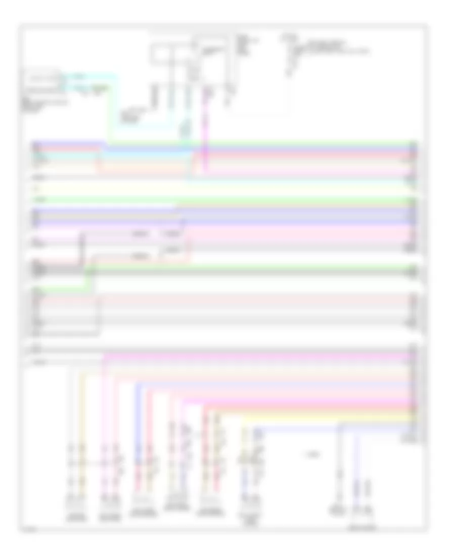 Radio Wiring Diagram, Bose without Navigation (2 of 7) for Infiniti Q50 2014