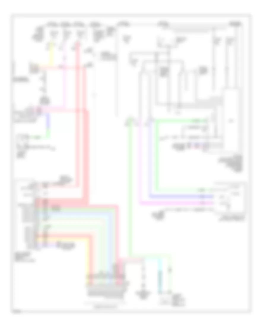 Wiper Washer Wiring Diagram for Infiniti G37 x 2009