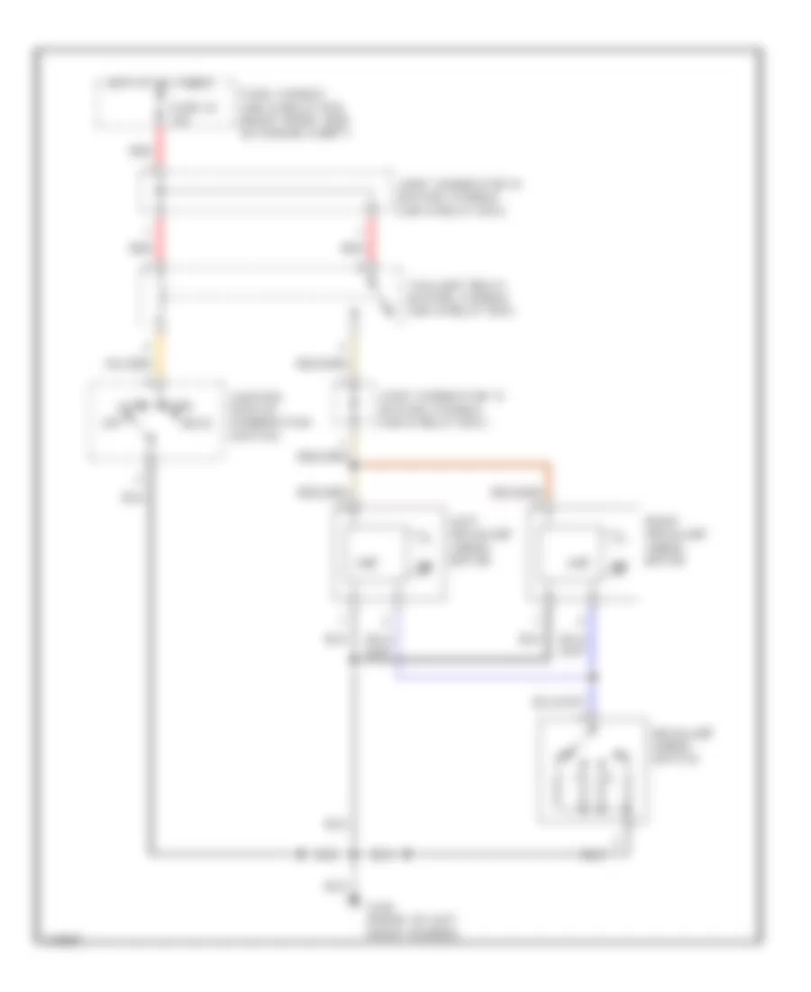 Headlamp Aiming Wiring Diagram for Infiniti Q45 t 1999