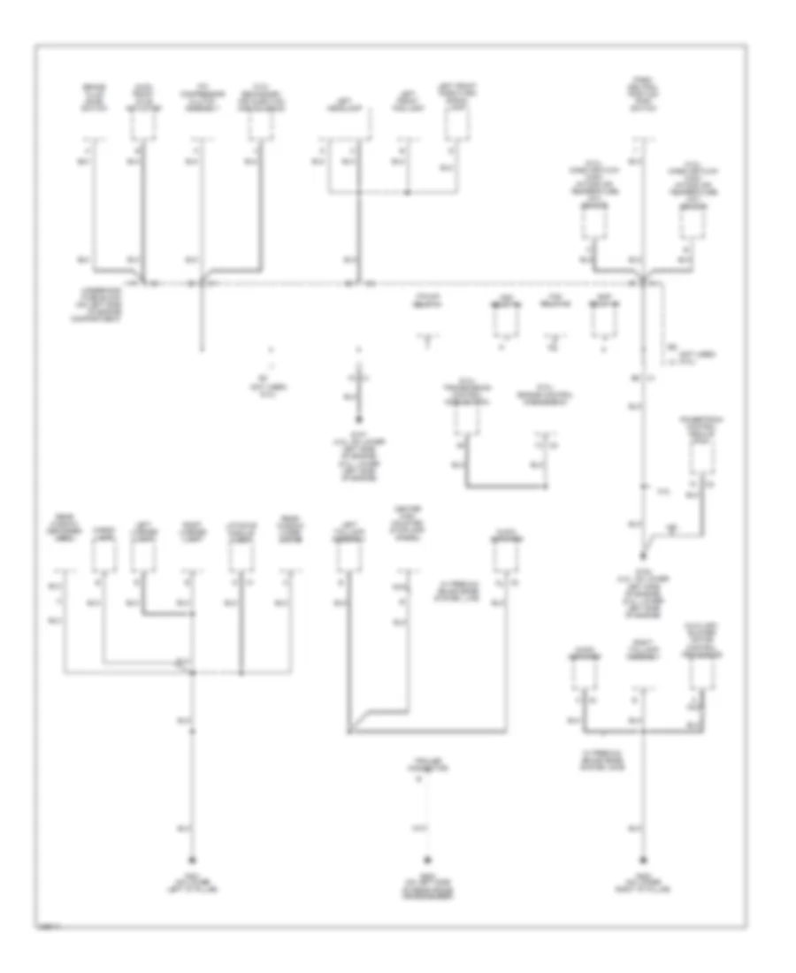 Электросхема подключение массы заземления (4 из 4) для Isuzu Ascender Limited 2006