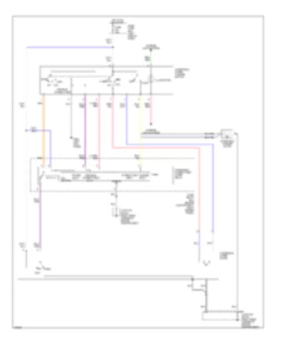 Front Wiper/Washer Wiring Diagram, LS & RS MODELS для Isuzu Trooper S 1992