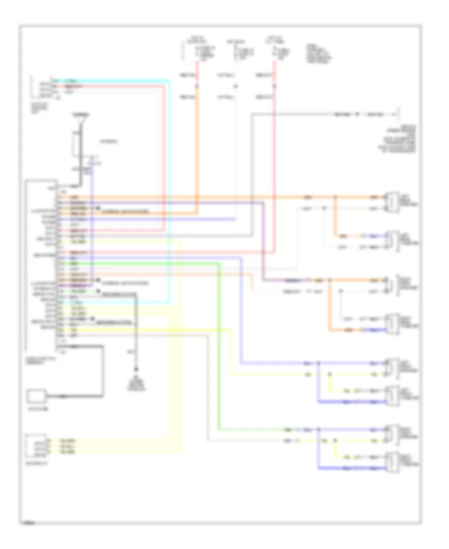 Электросхема магнитолы для Isuzu Axiom XS 2004