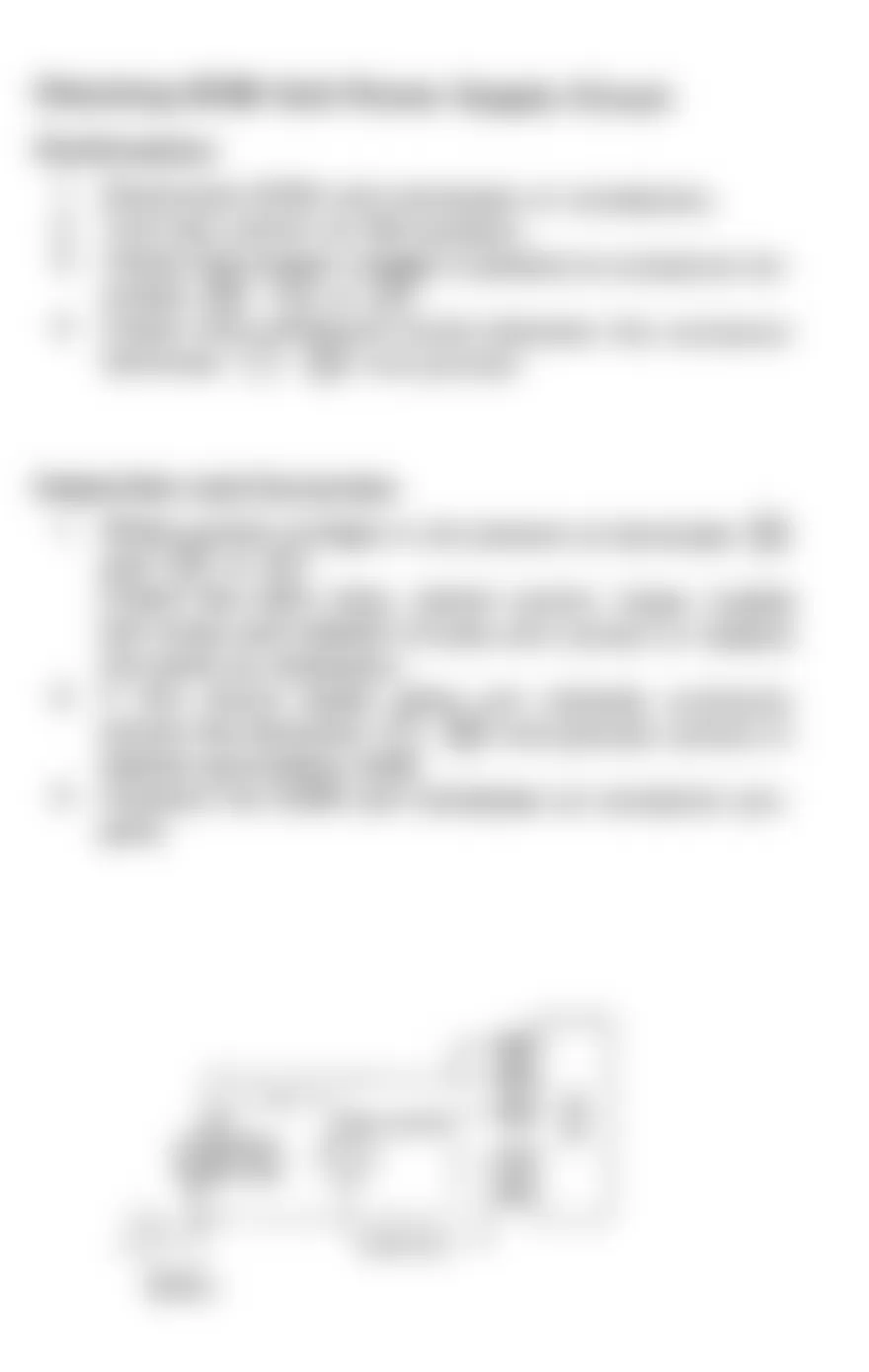 Isuzu Pickup LS 1990 - Component Locations -  Test 1: Circuit Diagram & Flow Chart, ECM Power Supply