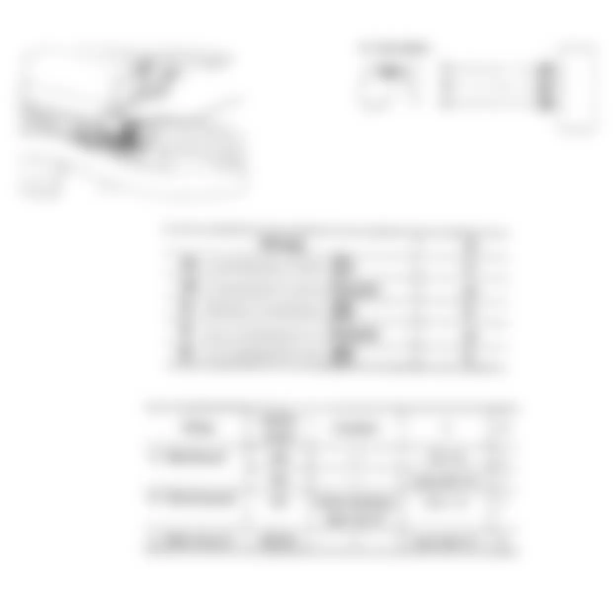 Isuzu Pickup LS 1990 - Component Locations -  Airflow Sensor Schematic & Circuit Voltages