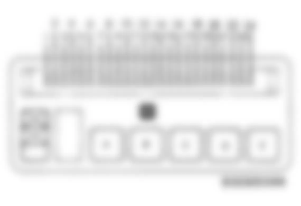 Isuzu Trooper LS 1991 - Component Locations -  Fuse Panel Identification (1987-91)