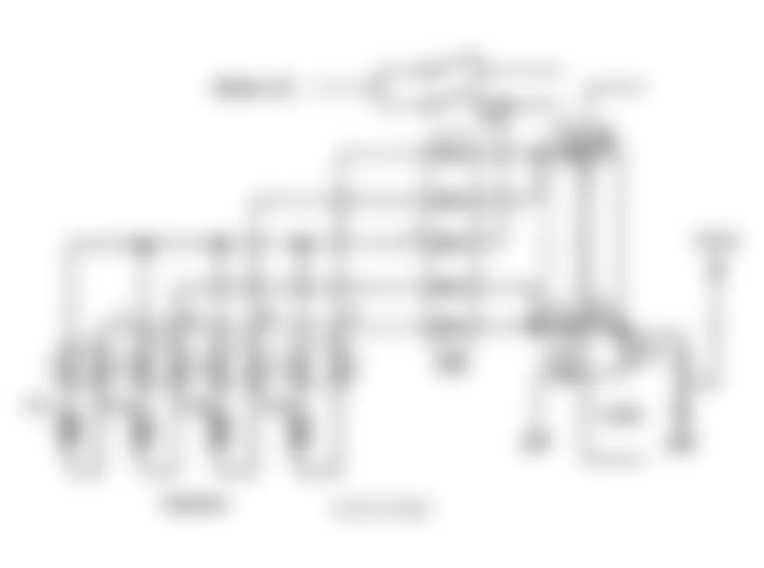 Isuzu Rodeo LS 1992 - Component Locations -  Code No. 33 Schematic, Fuel Injector Circuit