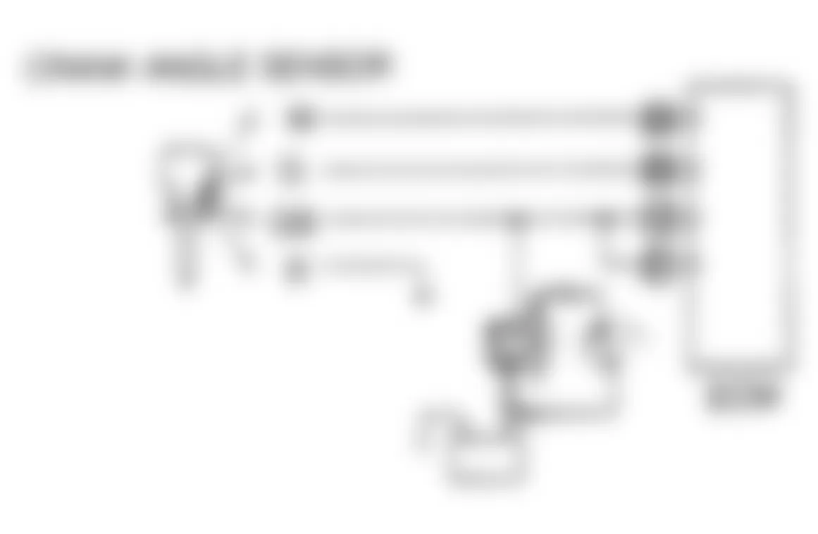 Isuzu Rodeo LS 1992 - Component Locations -  Code No. 41 Schematic, Crank Angle Sensor Circuit