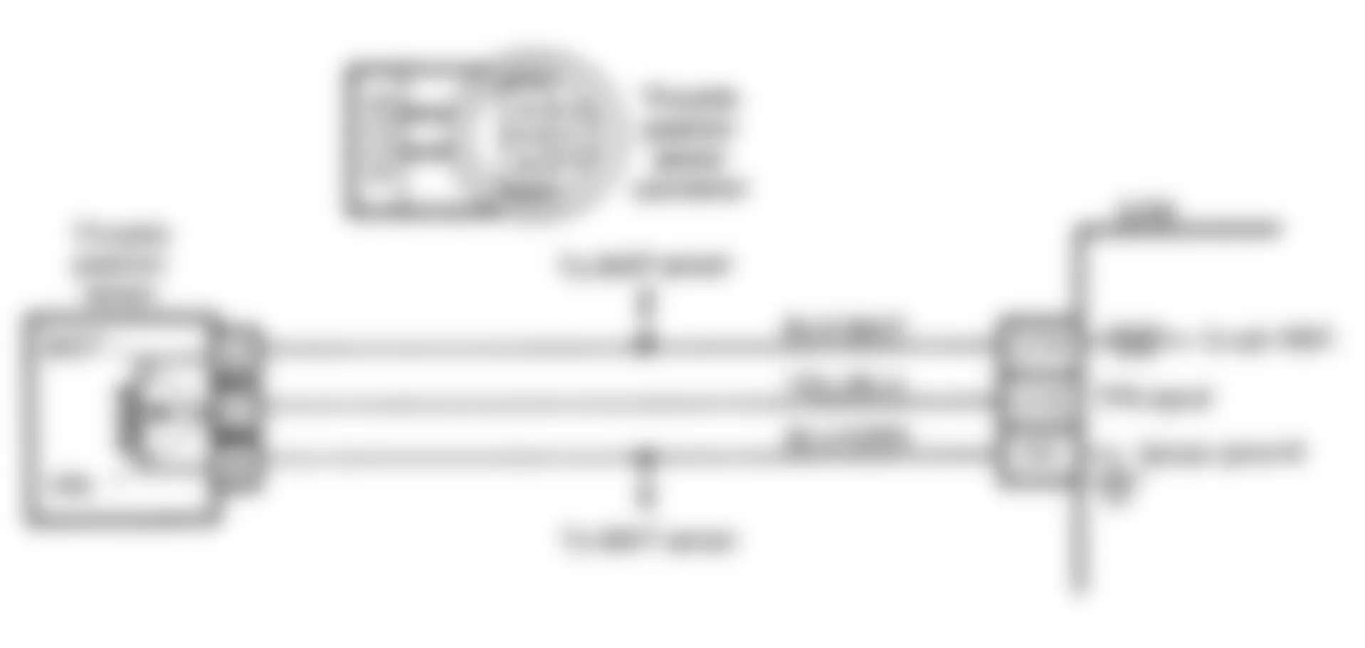 Isuzu Stylus RS 1992 - Component Locations -  Code No. 21 Schematic (1.6L Turbo) TPS Circuit (Signal Voltage High)