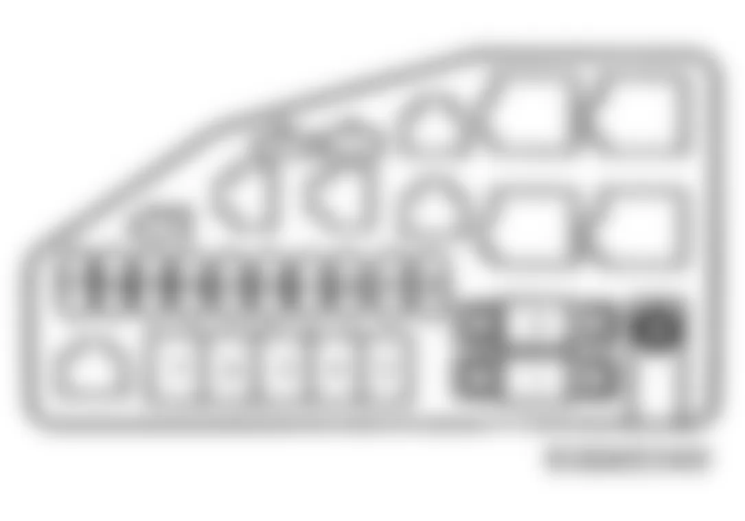 Isuzu Stylus S 1993 - Component Locations -  Underhood Fuse Panel Identification