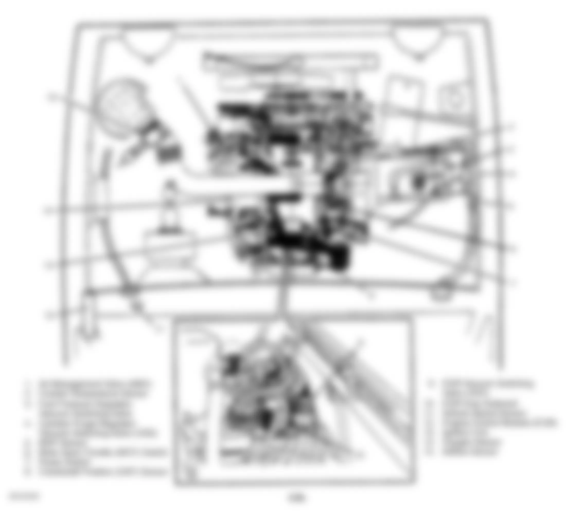 Isuzu Pickup S 1995 - Component Locations -  Engine Compartment (2.6L)