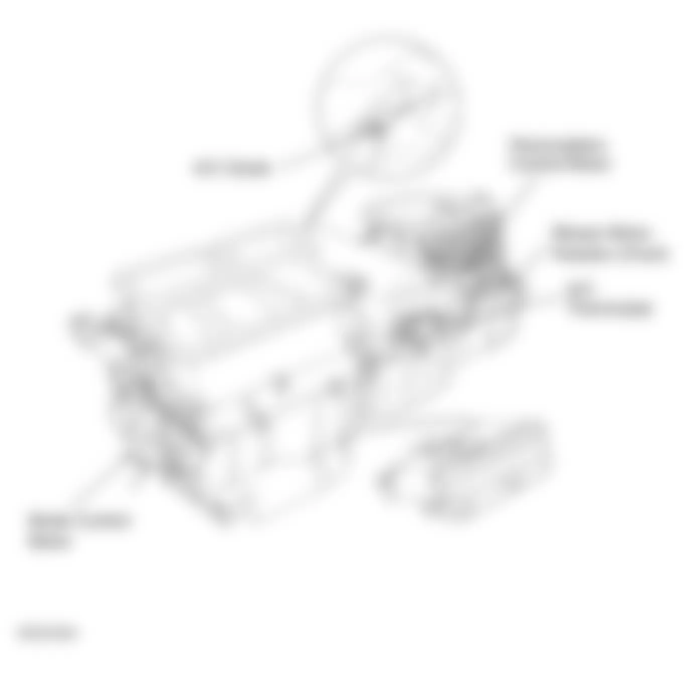 Isuzu Oasis LS 1996 - Component Locations -  Heater-A/C Assembly