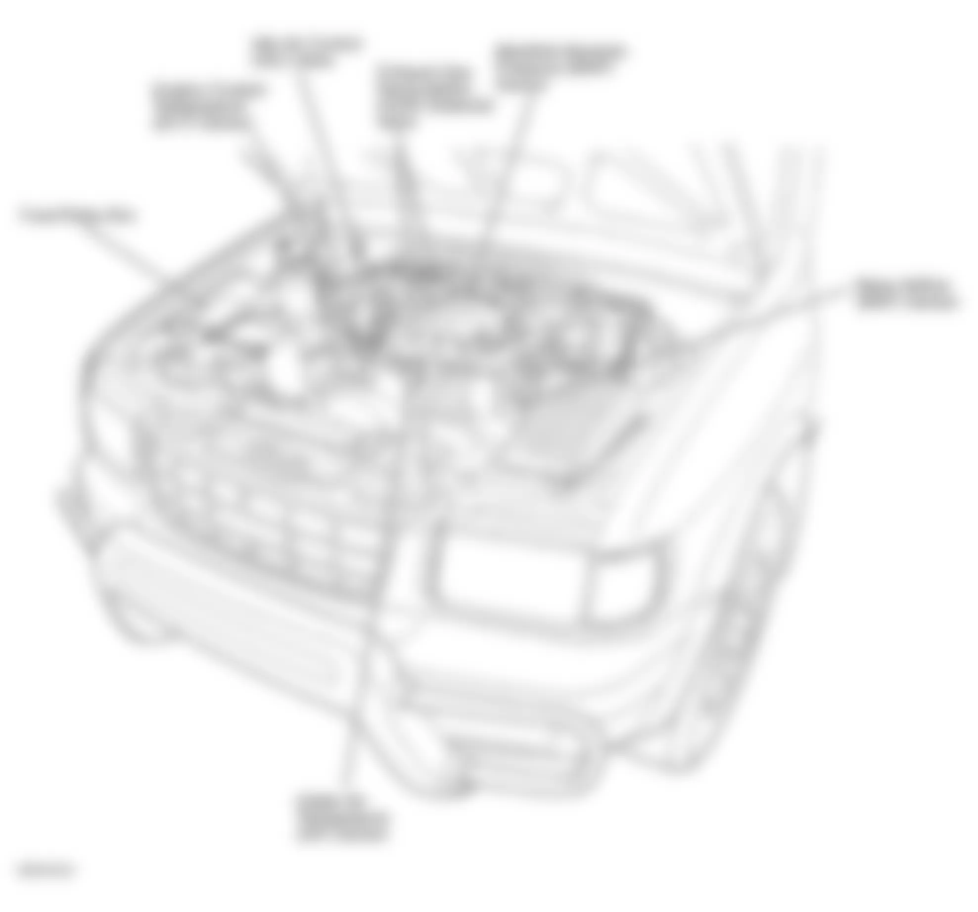 Isuzu Trooper Limited 1998 - Component Locations -  Engine Compartment