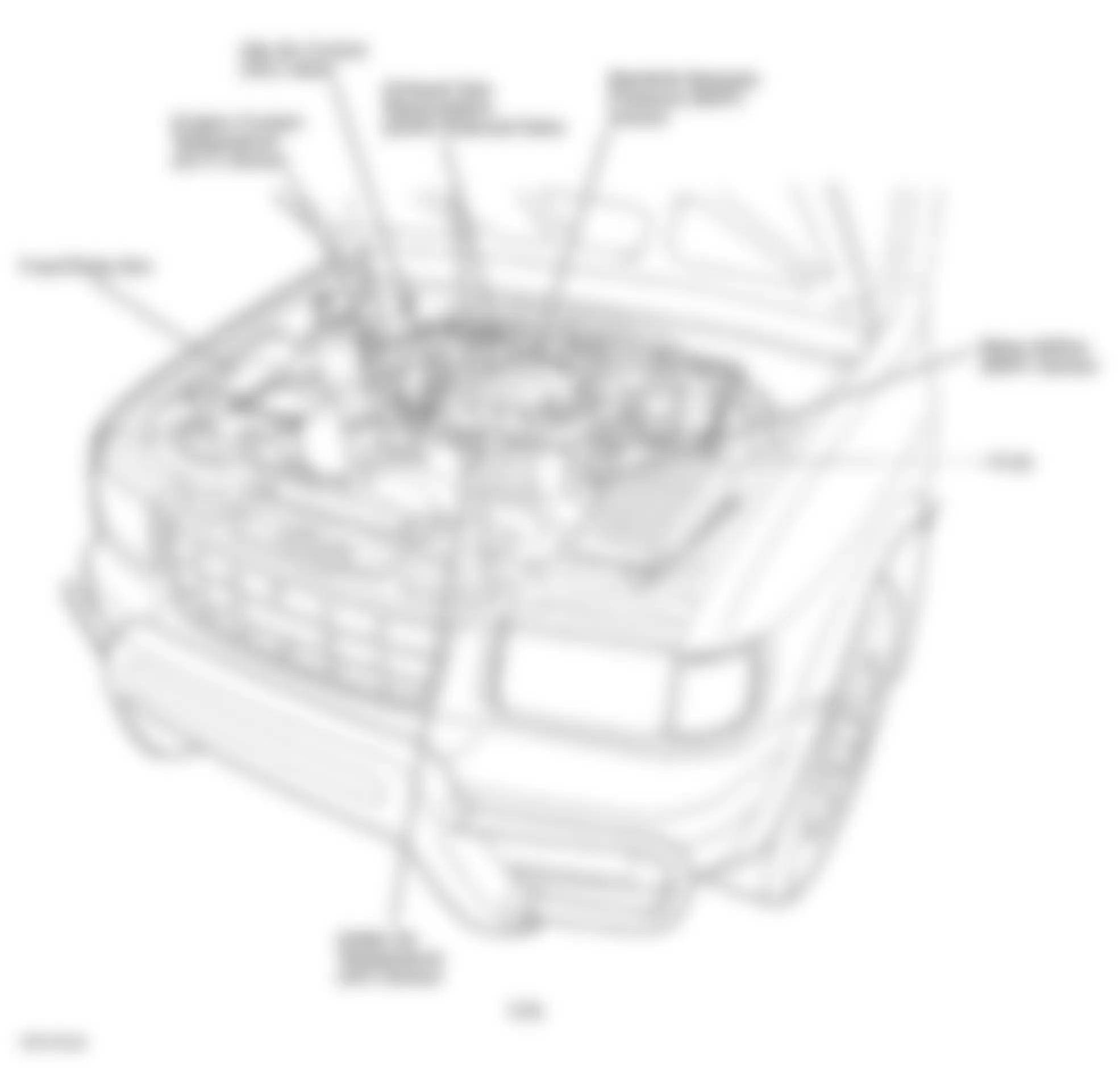 Isuzu Amigo S 1999 - Component Locations -  Engine Compartment (3.2L)