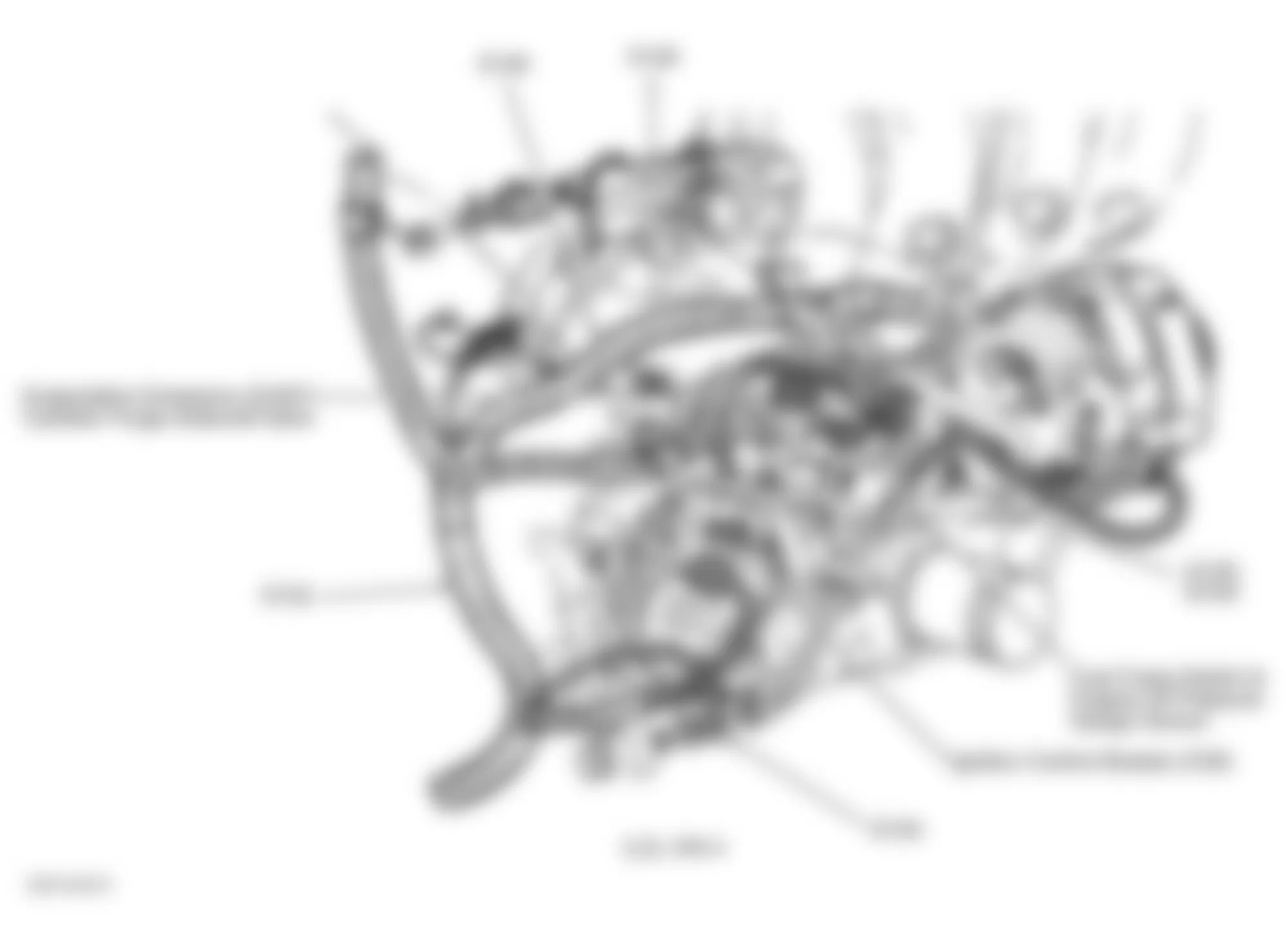 Isuzu Hombre S 1999 - Component Locations -  Right Rear Of Engine (2.2L VIN 4)